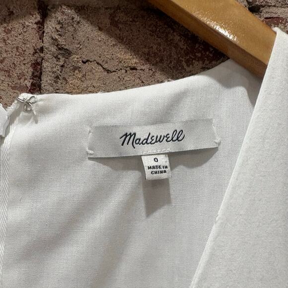 NWOT Madewell White Eyelet Lattice Dress Size 0 - Picture 5 of 9